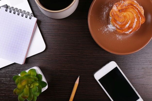 Contact desk and phone